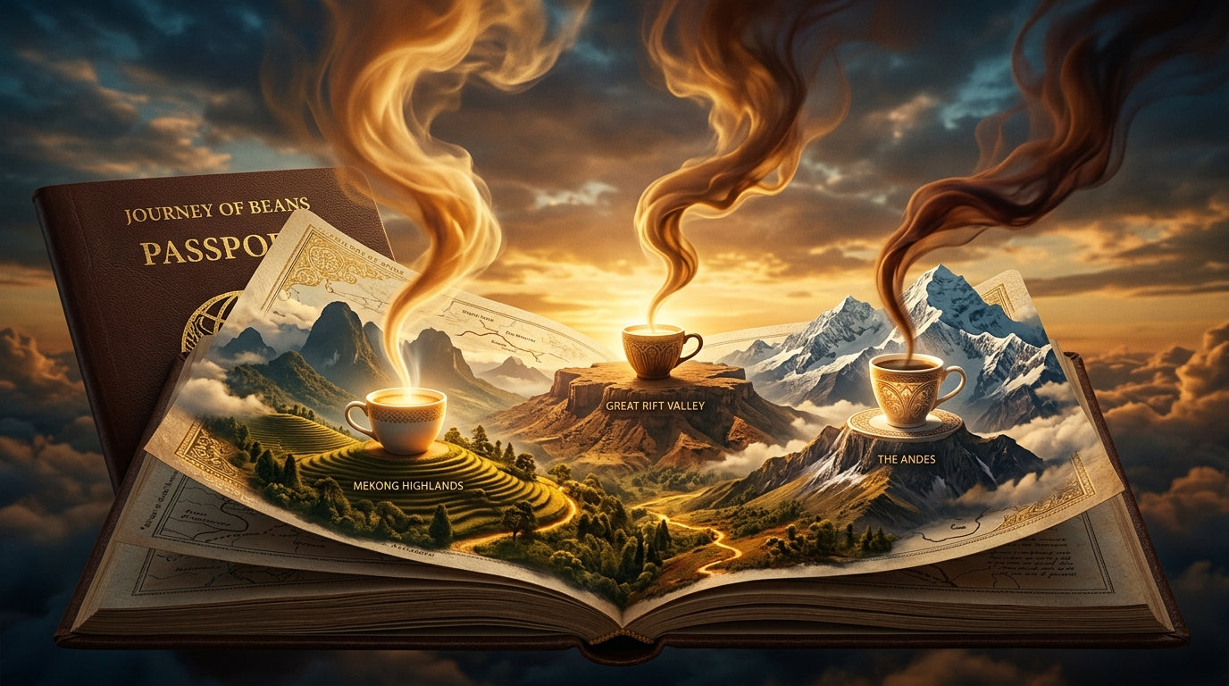 Three-Cup Passport: Pack, Brew and Taste Beans from the Mekong Highlands, the Great Rift and the Andes