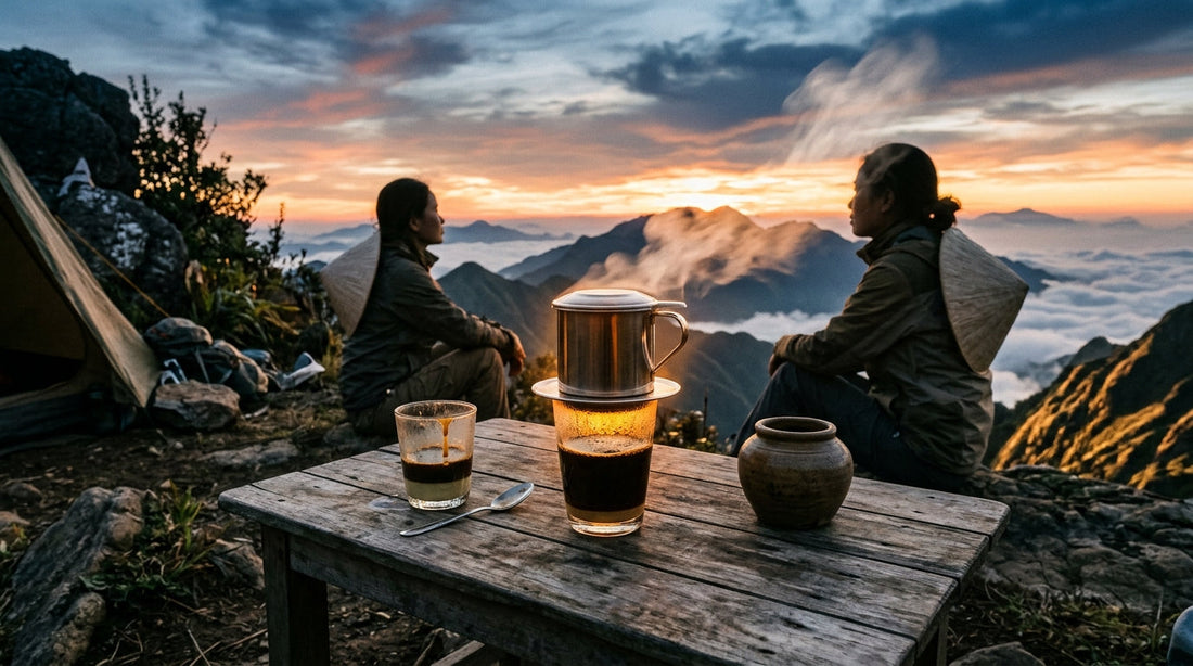 Master Phin Extraction Under Open Skies: A Camp-Ready Ritual for Vietnamese Robusta